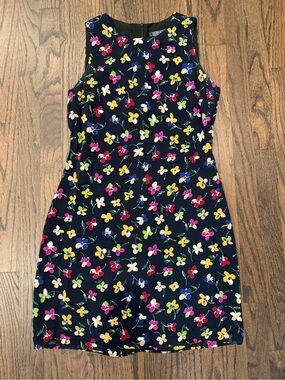 Harold’s floral sleeveless dress